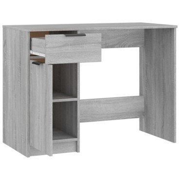 vidaXL Γραφείο Γκρι Sonoma 100x50x75cm από Επεξεργασμένο Ξύλο 1 τεμ.