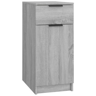 vidaXL Ντουλάπι Γραφείου Γκρι sonoma 33,5x50x75cm Επεξεργ. Ξύλο 1 τεμ.