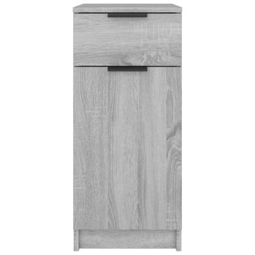 vidaXL Ντουλάπι Γραφείου Γκρι sonoma 33,5x50x75cm Επεξεργ. Ξύλο 1 τεμ.