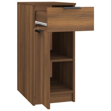 vidaXL Ντουλάπι Γραφείου Καφέ δρυς 33,5x50x75cm Επεξεργ. Ξύλο 1 τεμ.