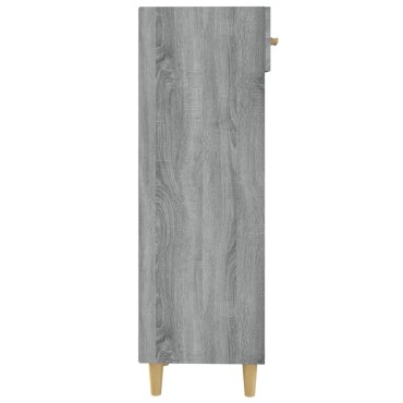 vidaXL Παπουτσοθήκη Γκρι Sonoma 30x35x105cm από Επεξεργασμένο Ξύλο