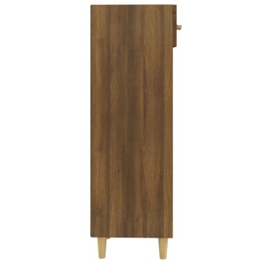 vidaXL Παπουτσοθήκη Καφέ Δρυς 30x35x105cm από Επεξεργασμένο Ξύλο