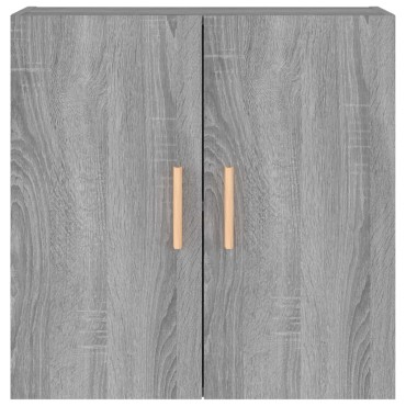 vidaXL Ντουλάπι Τοίχου Γκρι Sonoma 60x30x60cm Επεξεργασμένο Ξύλο 1 τεμ.