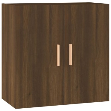 vidaXL Ντουλάπι Τοίχου Καφέ Δρυς 60x30x60cm Επεξεργασμένο Ξύλο 1 τεμ.