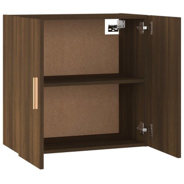 vidaXL Ντουλάπι Τοίχου Καφέ Δρυς 60x30x60cm Επεξεργασμένο Ξύλο 1 τεμ.