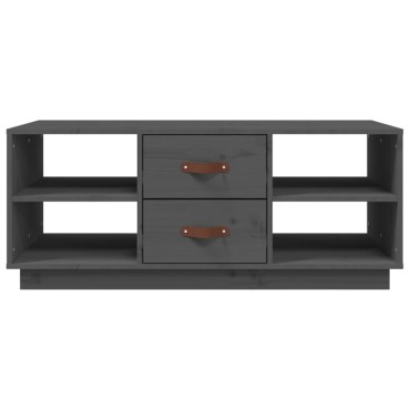 vidaXL Τραπεζάκι Σαλονιού Γκρι 100x50x41cm Μασίφ Ξύλο Πεύκου 1 τεμ.