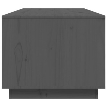 vidaXL Τραπεζάκι Σαλονιού Γκρι 100x50x41cm Μασίφ Ξύλο Πεύκου 1 τεμ.
