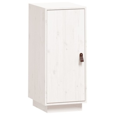 vidaXL Μπουφές Λευκό 34x40x75cm από Μασίφ Ξύλο Πεύκου 1 τεμ.