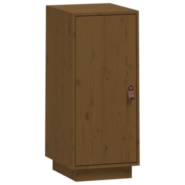 vidaXL Μπουφές Καφέ Μελί 34x40x75cm από Μασίφ Ξύλο Πεύκου 1 τεμ.