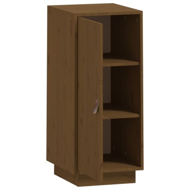 vidaXL Μπουφές Καφέ Μελί 34x40x75cm από Μασίφ Ξύλο Πεύκου 1 τεμ.