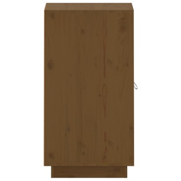 vidaXL Μπουφές Καφέ Μελί 34x40x75cm από Μασίφ Ξύλο Πεύκου 1 τεμ.