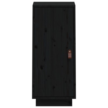 vidaXL Ντουλάπι Μαύρο 34x40x75cm από Μασίφ Ξύλο Πεύκου 1 τεμ.
