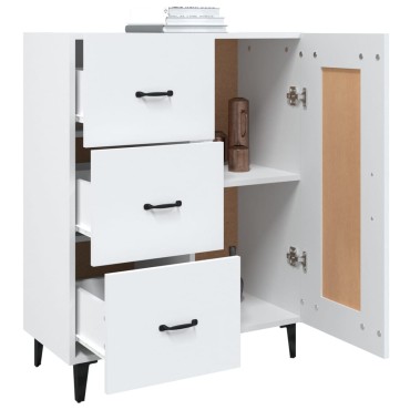 vidaXL Ντουλάπι Λευκό 69,5x34x90cm από Επεξεργασμένο Ξύλο 1 τεμ.