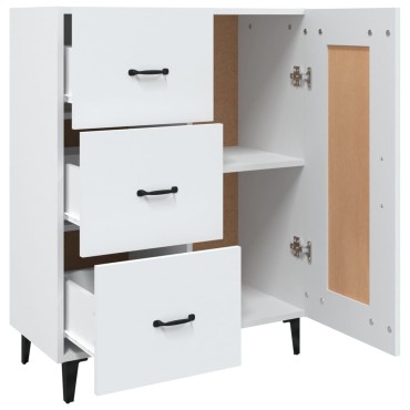 vidaXL Ντουλάπι Λευκό 69,5x34x90cm από Επεξεργασμένο Ξύλο 1 τεμ.