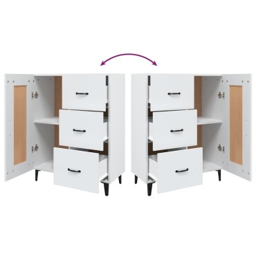 vidaXL Ντουλάπι Λευκό 69,5x34x90cm από Επεξεργασμένο Ξύλο 1 τεμ.