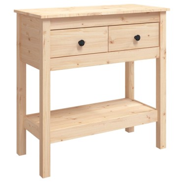 vidaXL Τραπέζι Κονσόλα 75x35x75cm από Μασίφ Ξύλο Πεύκου 1 τεμ.