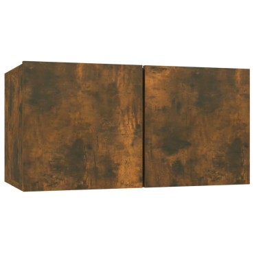 vidaXL Κρεμαστό Ντουλάπι Καπνιστή Δρυς 60x30x30cm Επεξεργασμένο Ξύλο