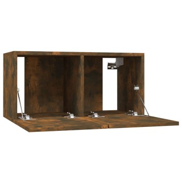vidaXL Κρεμαστό Ντουλάπι Καπνιστή Δρυς 60x30x30cm Επεξεργασμένο Ξύλο
