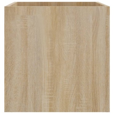 vidaXL Ζαρντινιέρα Sonoma Δρυς 40 x 40 x 40 εκ. από Επεξεργασμένο Ξύλο