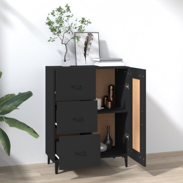 vidaXL Ντουλάπι Μαύρο 69,5x34x90cm από Επεξεργασμένο Ξύλο 1 τεμ.