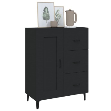 vidaXL Ντουλάπι Μαύρο 69,5x34x90cm από Επεξεργασμένο Ξύλο 1 τεμ.