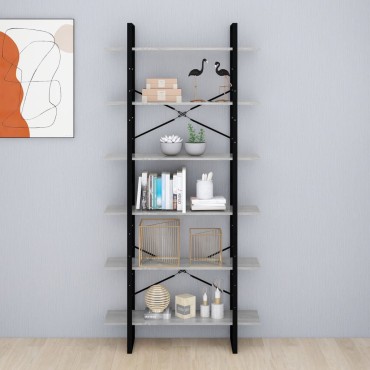 vidaXL Ραφιέρα Γκρι Sonoma 100x30x210cm από Επεξεργασμένο Ξύλο 1 τεμ.