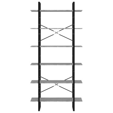 vidaXL Ραφιέρα Γκρι Sonoma 100x30x210cm από Επεξεργασμένο Ξύλο 1 τεμ.