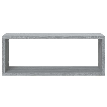 vidaXL Ραφιέρες Τοίχου Κύβος 2 τεμ. Γκρι Sonoma 60x15x23cm Επεξ. Ξύλο