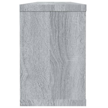vidaXL Ραφιέρες Τοίχου Κύβος 2 τεμ. Γκρι Sonoma 60x15x23cm Επεξ. Ξύλο