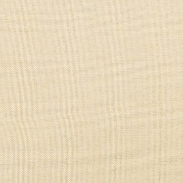 vidaXL Υποπόδιο Κρεμ 60x60x36cm Υφασμάτινο 1 τεμ.