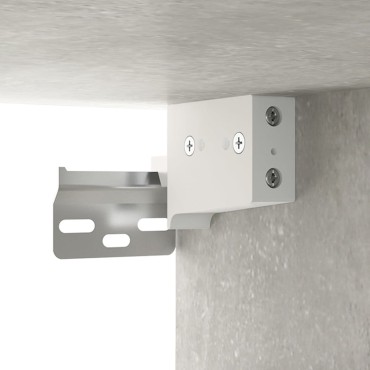 vidaXL Ντουλάπια Τοίχου 2 τεμ. Γκρι Σκυρ. 102x30x32cm Επεξ. Ξύλο