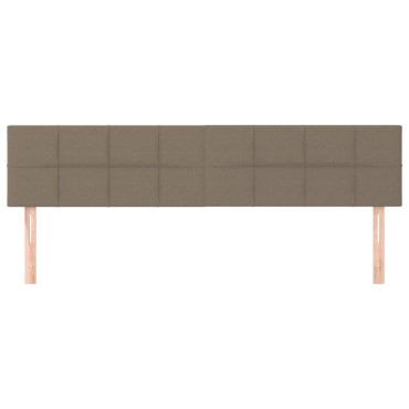 vidaXL Κεφαλάρια Κρεβατιού 2 τεμ. Taupe 90x5x78/88cm Υφασμάτινο