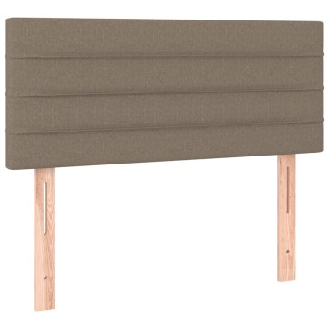 vidaXL Κεφαλάρι Κρεβατιού Taupe 80x5x78/88cm Υφασμάτινο 1 τεμ.