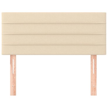 vidaXL Κεφαλάρι Κρεβατιού Κρεμ 90x5x78/88cm Υφασμάτινο 1 τεμ.