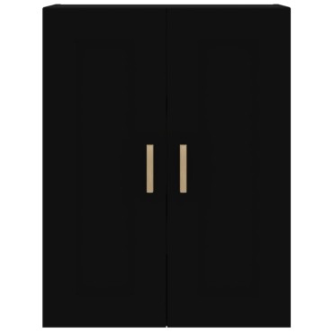 vidaXL Ντουλάπι Τοίχου Μαύρη 69,5x32,5x90cm από Επεξεργασμένο Ξύλο 1 τεμ.