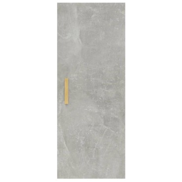 vidaXL Ντουλάπι Τοίχου Γκρι Σκυρ. 34,5x34x90cm Επεξεργασμένο Ξύλο 1 τεμ.