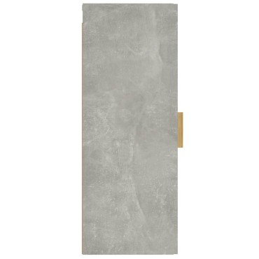 vidaXL Ντουλάπι Τοίχου Γκρι Σκυρ. 34,5x34x90cm Επεξεργασμένο Ξύλο 1 τεμ.