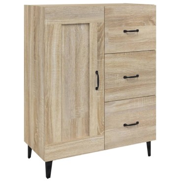 vidaXL Ντουλάπι Sonoma Δρυς 69,5x34x90cm από Επεξεργασμένο Ξύλο 1 τεμ.