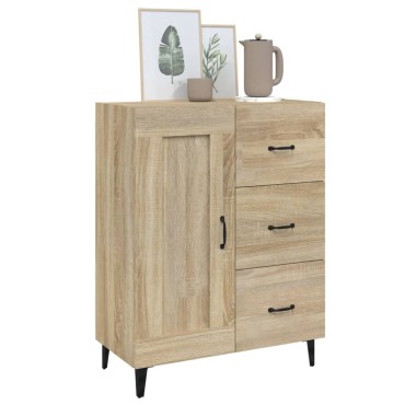 vidaXL Ντουλάπι Sonoma Δρυς 69,5x34x90cm από Επεξεργασμένο Ξύλο 1 τεμ.