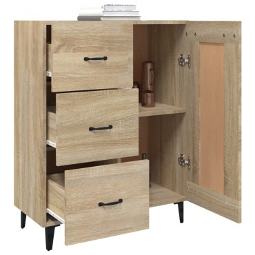 vidaXL Ντουλάπι Sonoma Δρυς 69,5x34x90cm από Επεξεργασμένο Ξύλο 1 τεμ.