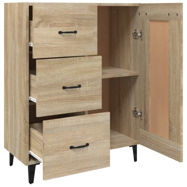 vidaXL Ντουλάπι Sonoma Δρυς 69,5x34x90cm από Επεξεργασμένο Ξύλο 1 τεμ.