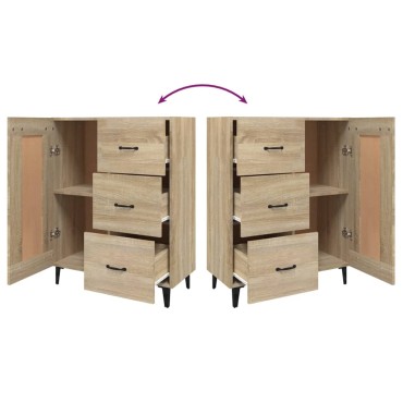 vidaXL Ντουλάπι Sonoma Δρυς 69,5x34x90cm από Επεξεργασμένο Ξύλο 1 τεμ.