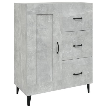 vidaXL Ντουλάπι Γκρι Σκυροδέματος 69,5x34x90cm Επεξεργασμένο Ξύλο 1 τεμ.