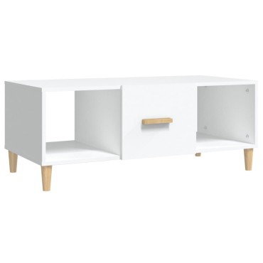 vidaXL Τραπεζάκι Σαλονιού Λευκό 102x50x40cm από Επεξεργασμένο Ξύλο 1 τεμ.