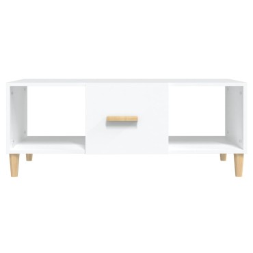 vidaXL Τραπεζάκι Σαλονιού Λευκό 102x50x40cm από Επεξεργασμένο Ξύλο 1 τεμ.
