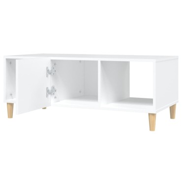 vidaXL Τραπεζάκι Σαλονιού Λευκό 102x50x40cm από Επεξεργασμένο Ξύλο 1 τεμ.