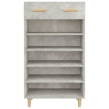 vidaXL Παπουτσοθήκη Γκρι Σκυροδέματος 60x35x105cm Επεξεργασμένο Ξύλο