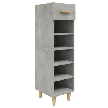 vidaXL Παπουτσοθήκη Γκρι Σκυροδέματος 30x35x105cm Επεξεργασμένο Ξύλο