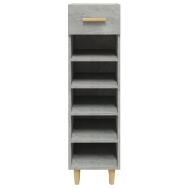 vidaXL Παπουτσοθήκη Γκρι Σκυροδέματος 30x35x105cm Επεξεργασμένο Ξύλο