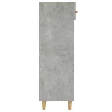vidaXL Παπουτσοθήκη Γκρι Σκυροδέματος 30x35x105cm Επεξεργασμένο Ξύλο